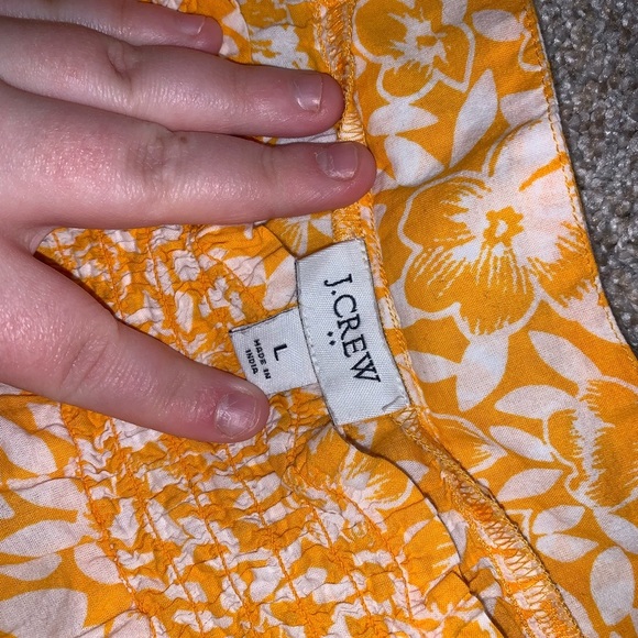 J.Crew Factory Floral ruffle dress size large - Picture 3 of 4